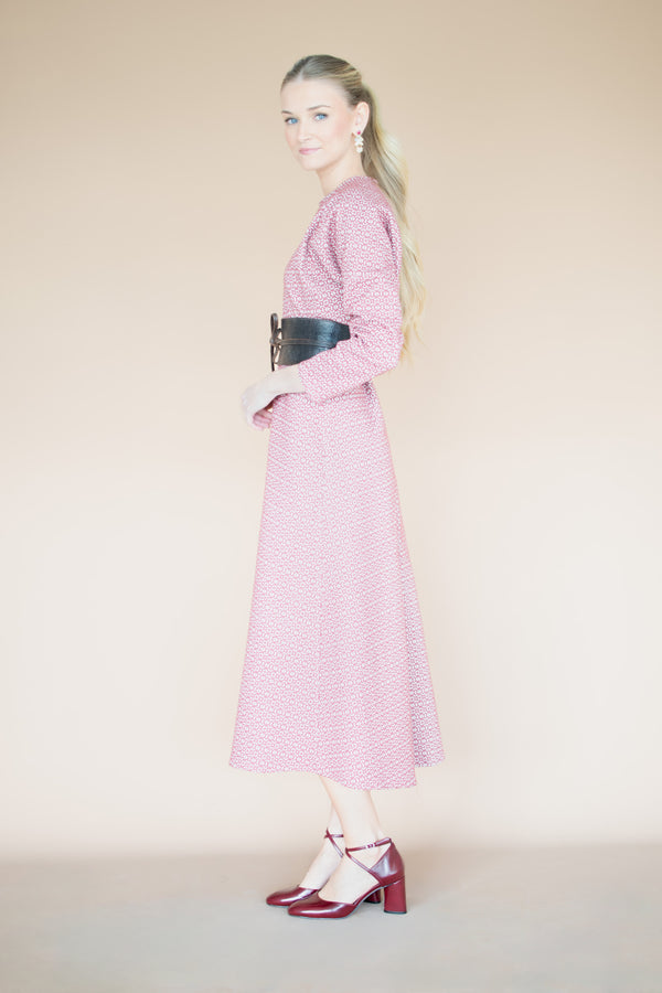 Vestido Chiara bordados – vista lateral | Boj Woman